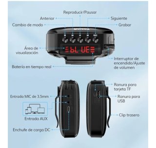 Amplificador de voz inalámbrico TONOR K11