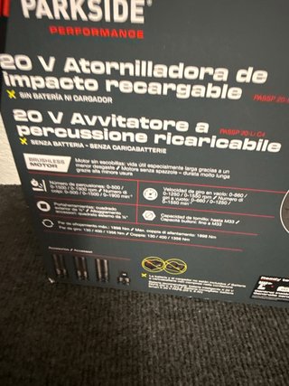 Parkside 20V Atornillador de Impacto