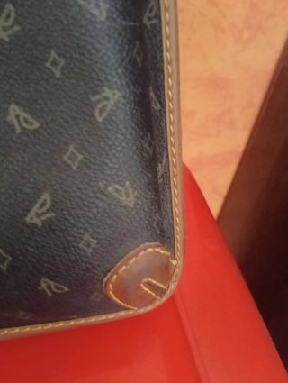 Borsa da lavoro in pelle marrone