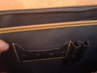 Borsa da lavoro in pelle marrone