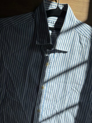 Camisa Scalpers Oxford Rayas Azul Talla 40