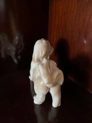 Figura Perro Lladró Porcelana