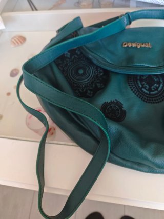 Bolso Desigual Teal con Estampado Mandala