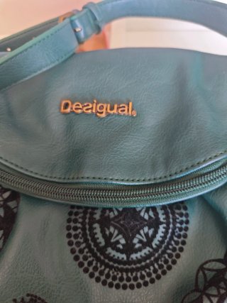 Bolso Desigual Teal con Estampado Mandala