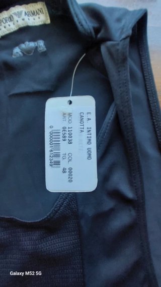 Canotta Emporio Armani Uomo Nera/Grigia