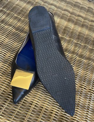 Zapatos planos Purificación García cubo negro T39