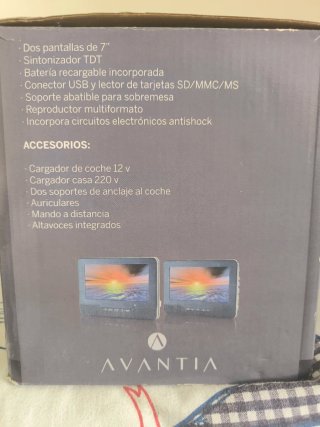 Reproductor DVD Avantia 707 TDT Doble Pantalla