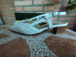 Zapatos Pitillos Mujer Talla 39 Blancos
