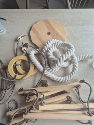 Set altalene 3in1: scala, anelli e disco