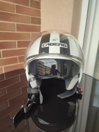 Casco Moto Blanco Caberg Riviera