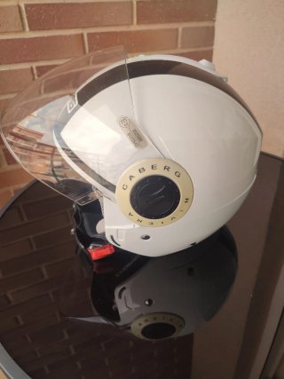 Casco Moto Blanco Caberg Riviera