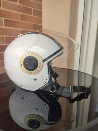 Casco Moto Blanco Caberg Riviera
