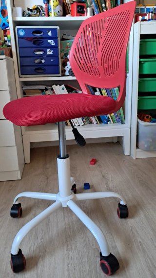 Silla infantil escritorio roja