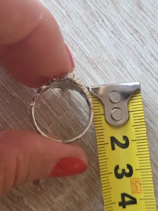 Anillo Vintage Boho Piedra Azul Plateado