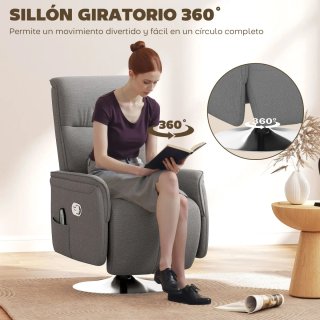 Sillón de Masaje Eléctrico con Reposapiés