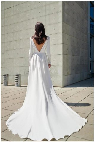 Vestido + velo Novia Boda Sedka Blanco Matrimonio