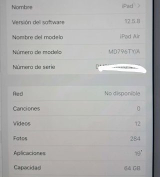 iPad Air 64GB + funda y cargador, pantalla rota