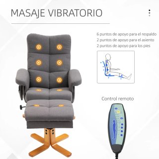 Sillón Relax Reclinable con Reposapiés
