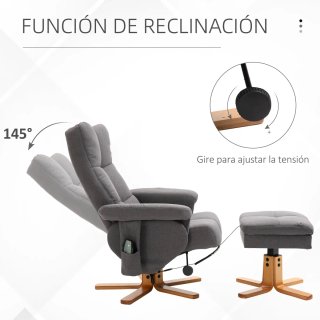 Sillón Relax Reclinable con Reposapiés