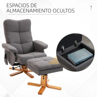 Sillón Relax Reclinable con Reposapiés