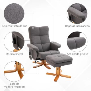 Sillón Relax Reclinable con Reposapiés