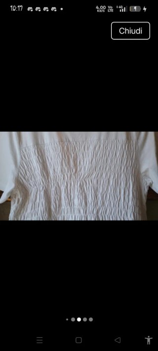 Vestito bianco Zara cotone