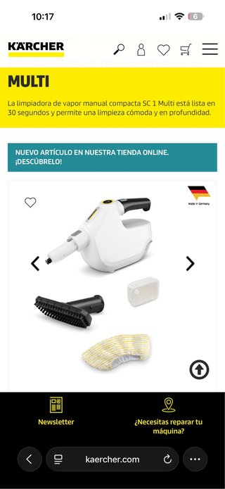 Limpiadora vapor Karcher SC1