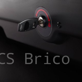 Cofre Maleta Techo CRUZ Paddock Elite 550N Negro Brillo - CRUZBER