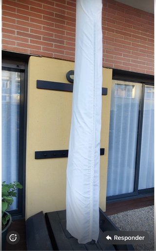 Parasol Naterial Sonora II LED Beige/Marrón