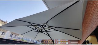Parasol Naterial Sonora II LED Beige/Marrón
