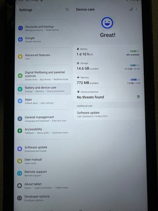 Samsung Tab A7 32GB Gris