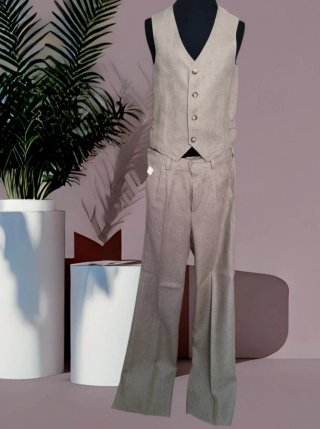 Completo gilet e pantalone cerimonia bimbino