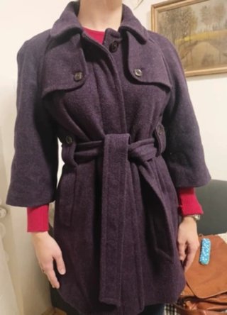 Abrigo morado Gap mujer