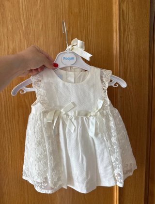 Vestido de fiesta blanco talla única