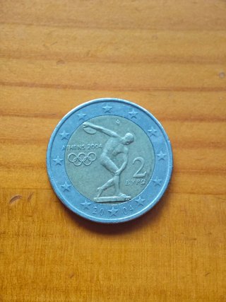 Moneda 2 euros Grecia 2004 Atenas Olímpica