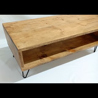 Mueble TV madera y metal A MEDIDA