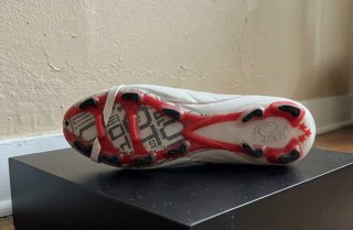 Botas Fútbol Pelé 1962 Talla 42 Blanco Rojo