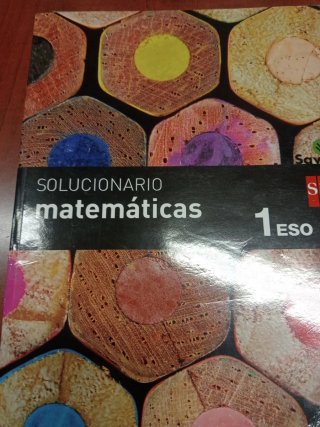 Libro de texto solucionario matemáticas 1 Eso
