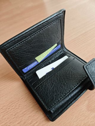 Cartera Billetera Negra Hombre