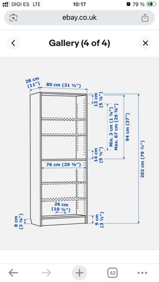 Estantería Ikea Billy Madera Marrón