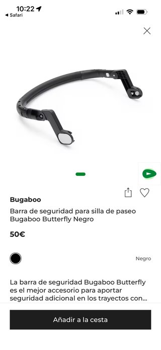 Bugaboo Butterfly Barra Seguridad