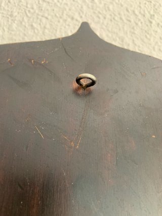 Tríptico religioso madera vintage