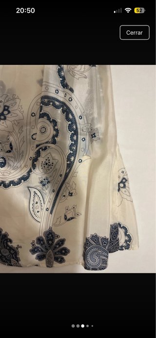 Blusa Massimo Dutti azul y blanco