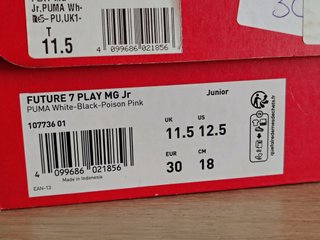 Botas Fútbol Puma T.30 A ESTRENAR