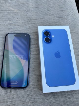 iPhone 16 128GB Impoluto azul 91% batería
