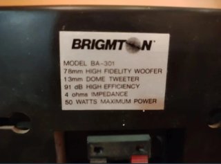 Altavoces BRIGMTON BA-301 Negros