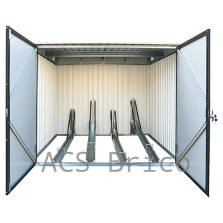 Caseta Metálica Guarda Bicicletas 202x196x140 cm - Duramax