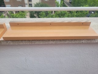 Estantería de madera color haya