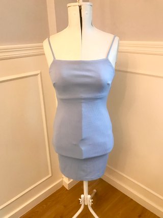 Vestido retro pin up celeste
