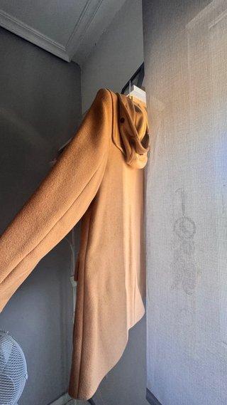 Abrigo Zara Camel con Capucha Talla M